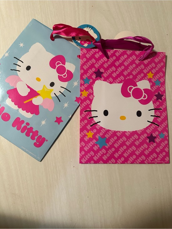 Hello Kitty Other - Hello Kitty Kids Gift Bag - Pink and blue 2 pack